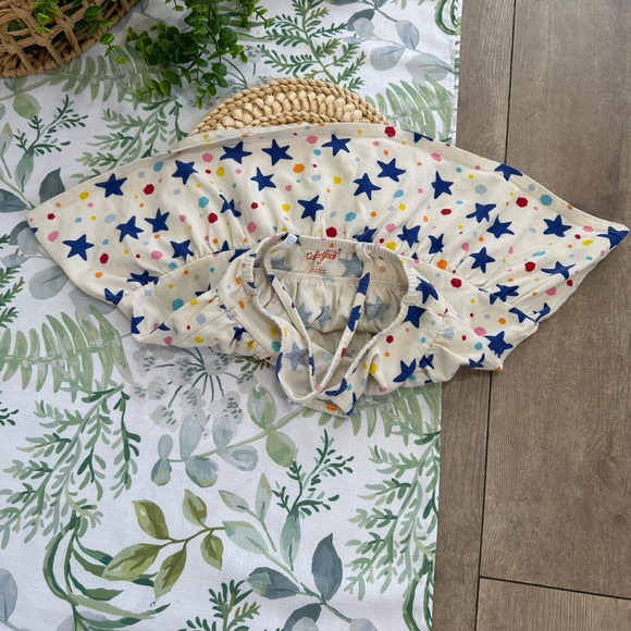 *Play Condition* Cat & Jack Toddler Girl Colorful Star Circle Print Dress 2T - Picture 11 of 13